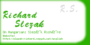 richard slezak business card